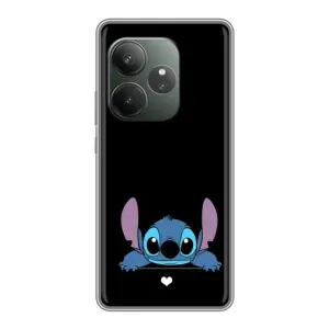 Чехол с принтом «Стич на черном» для Realme GT 6