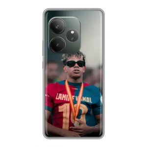 Чехол с футболистом Ламин Ямаль Realme GT 6 (Ямаль Барса)