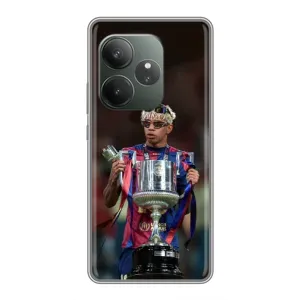 Чехол с футболистом Ламин Ямаль Realme GT 6 (Ямаль с кубком)