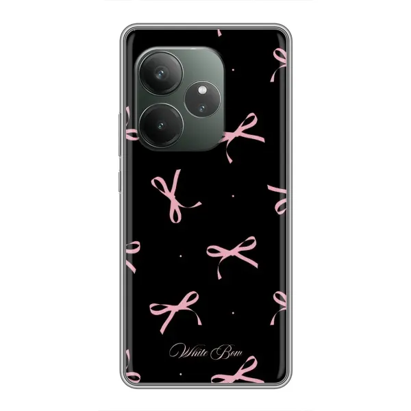 Чехол с принтом «Банты на черном» для Realme GT 6T