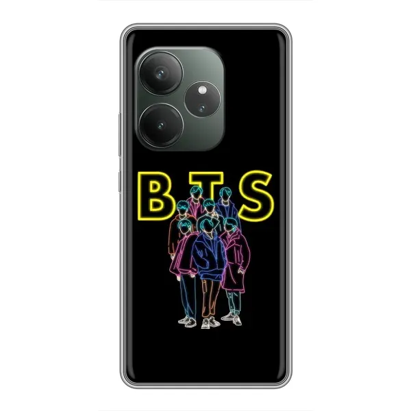 Чехол с принтом «BTS стайл» для Realme GT 6T Чехол с принтом «BTS стайл» для Realme GT 6T