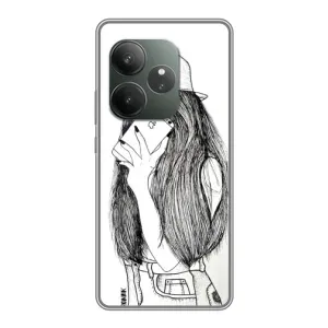 Чехол с печатью для Realme GT 6T - (Мода) (AlphaPrint) (Фото девочки)