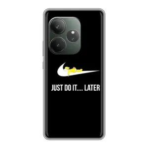 Чехол с Симпсонами для Realme GT 6T (VPrint) (Гомер Later)