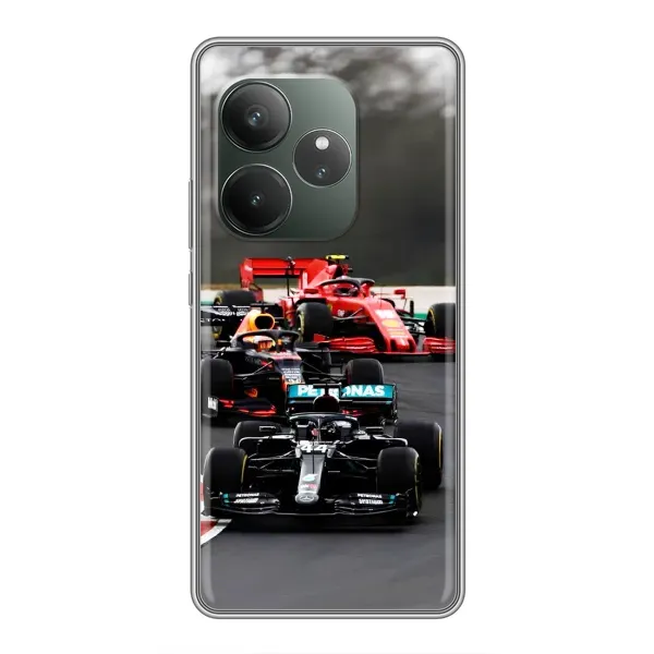 Чехол с принтом «Гонка Формула 1» для Realme GT 6T