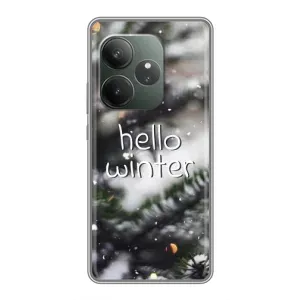 Новорічні, Святкові Чохли для Realme GT 6T - 2024 год (Hello winter)