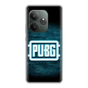 Чехол PUBG для Реалми ГТ 6Т (AlphaPrint) (Лого PUBG)