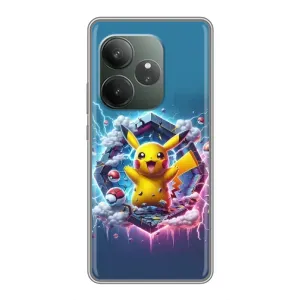 Чохол з Пікачу на Realme GT 6T (Лого Пікачу)