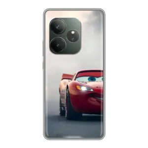 Силиконовый чехол Маквин для Realme GT 6T (Скоростной Маквин)