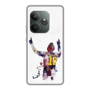 Чехлы Месси для Realme GT 6T (AlphaPrint) (Messi Barca)