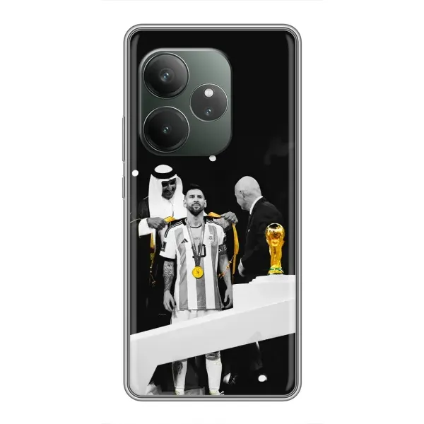 Чехол с принтом «Месси в накидке» для Realme GT 6T