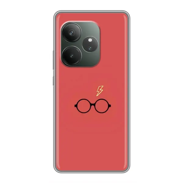 Чехол с принтом «шрам и очки» для Realme GT 6T Чехол с принтом «шрам и очки» для Realme GT 6T