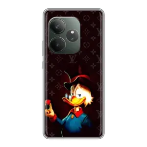 Чехли для Realme GT 6T - Скрудж МакДак Louis Vuitton (PREMIUMPrint) (Скрудж з ботліантом)