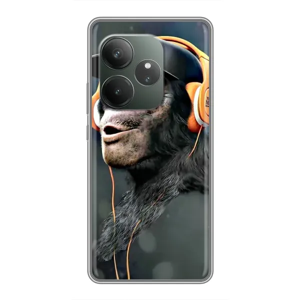 Чехол с принтом «В наушниках» для Realme GT 6T