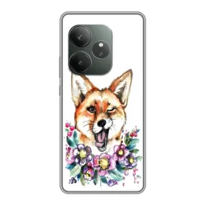 Чохли з картинкою Лисичка для Realme GT 6T (VPrint) (Весела лисичка)