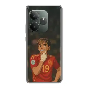 Чехол с футболистом Ламин Ямаль Realme GT 6T (Ямаль аниме)