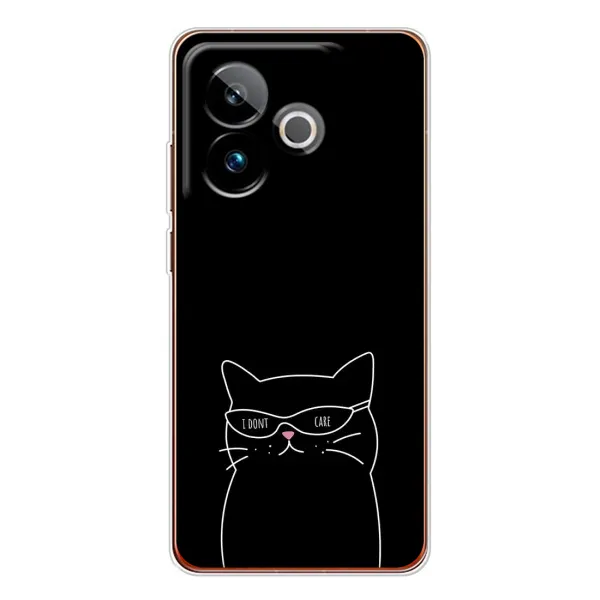 Чехол с принтом «Равнодушный кот» для Realme GT 7