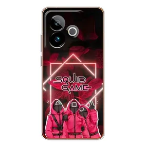 Чехол Гра в кальмара для Realme GT 7 (Охранники Игра кальмара)