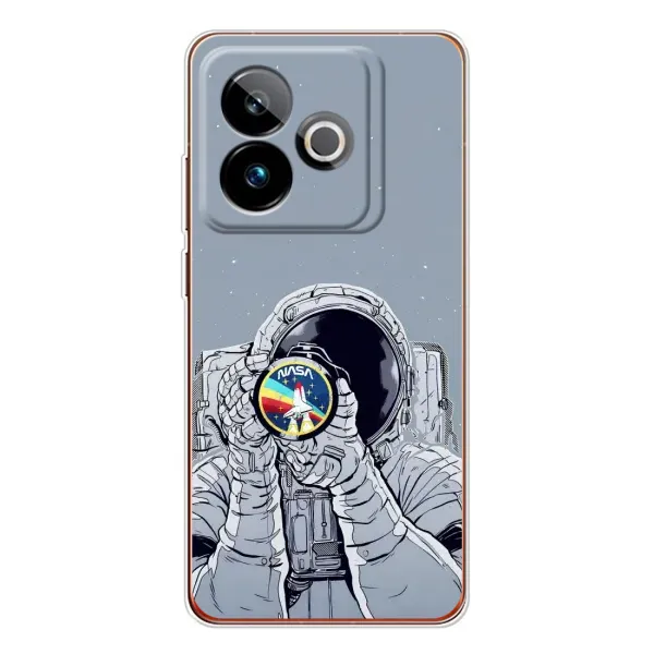 Чохол з принтом «Космонавт фото» для Realme GT 7