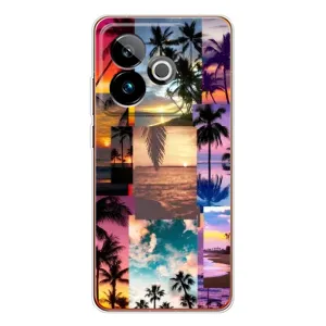 Силиконовый чехол с КАРТИНКАМИ лето для Realme GT 7 (AlphaPrint) (Летний отпуск)