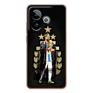 Чехлы для Realme GT 7 (Leo чемпион) (AlphaPrint) (Месси Король)