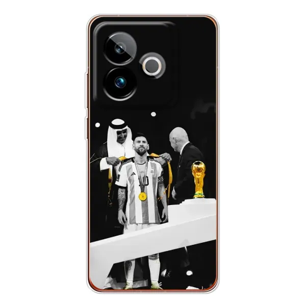 Чехол с принтом «Месси в накидке» для Realme GT 7