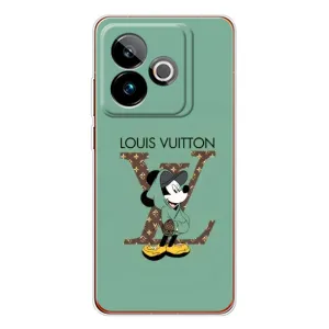 Чехлы Луи Витон для Realme GT 7 (AlphaPrint - LOUIS VUITTON) (Микки Маус LV)