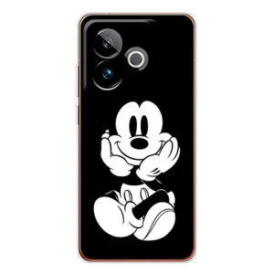 Эксклюзивный чехол для Realme GT 7 (AlphaPrint - Мультяшные) (Микки на черном)
