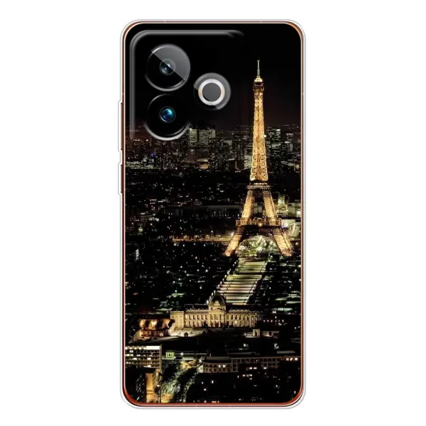 Чехол с принтом «Ночной Париж» для Realme GT 7