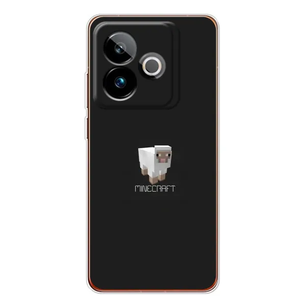 Чехол с принтом «Овечка Майнкрафт» для Realme GT 7