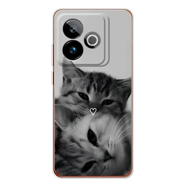 Чехол с принтом «Пара котов» для Realme GT 7