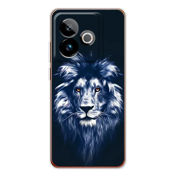 Чехол с принтом «Синий Лев» для Realme GT 7