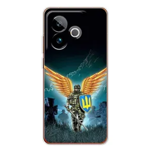 Чехлы с картинкой ЗСУ для Realme GT 7 (AlphaPrint) (Солдат ЗСУ)