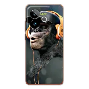 Чохол з Мавпами Realme GT 7 - (AlphaPrint) (В навушниках)
