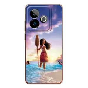Чехол с мультфильмом Моана Realme GT 7 (Моана с веслом)