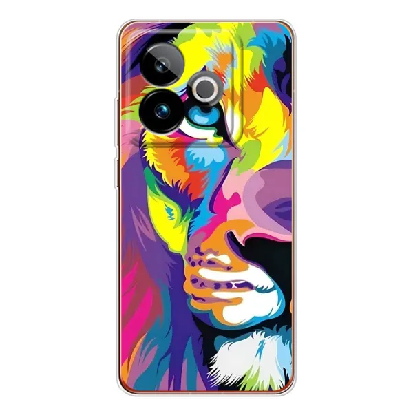 Чехол с принтом «Яркий Лев» для Realme GT 7