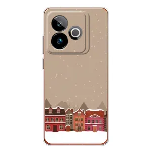 Новогодние, Праздничные Чехлы для Realme GT 7 - 2024 год (Зимний город)