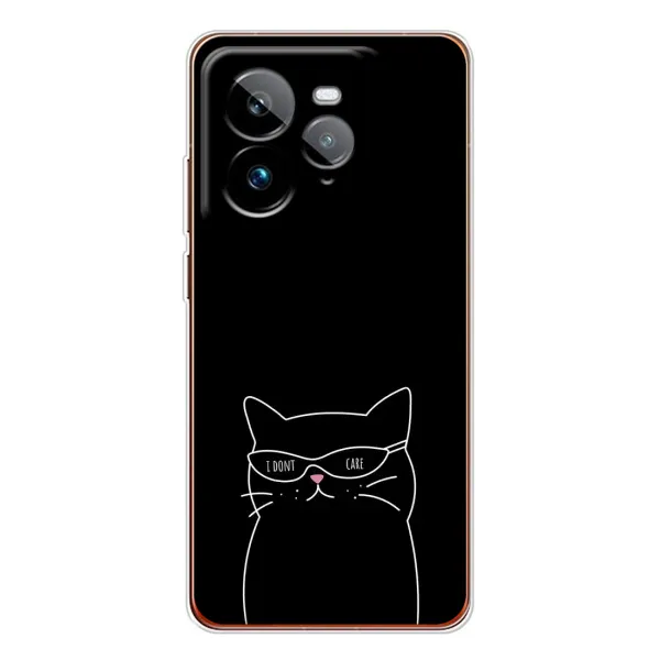 Чохол з принтом «Байдужий кіт» для Realme GT 7Pro