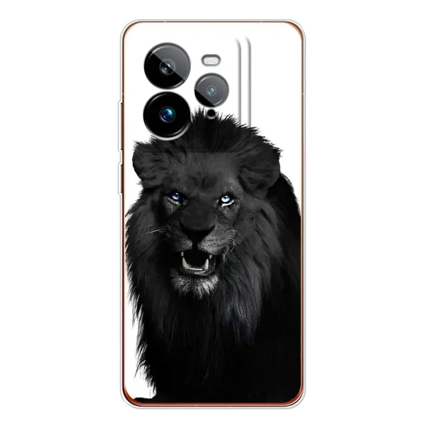 Чохол з принтом «Чорний ЛЕВ» для Realme GT 7Pro Чохол з принтом «Чорний ЛЕВ» для Realme GT 7Pro