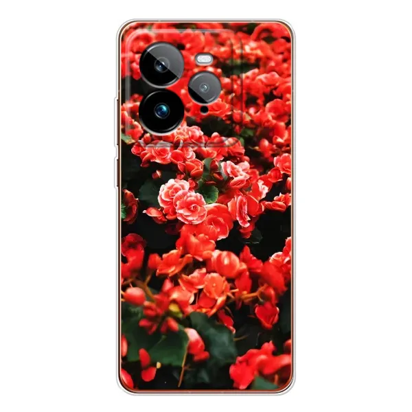 Чехол с принтом «Цветы красные» для Realme GT 7Pro