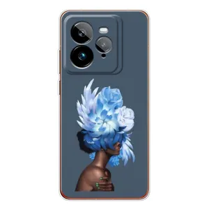 Чехлы (ART) Цветы на Realme GT 7Pro (VPrint) (Квіти на голові)