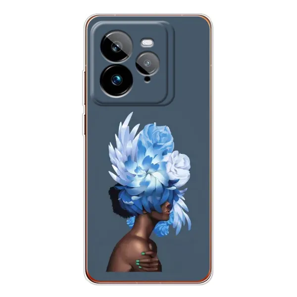 Чехол с принтом «Цветы на голове» для Realme GT 7Pro