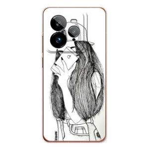 Чохол з друком для Realme GT 7Pro - (Мода) (AlphaPrint) (Фото дівчини)