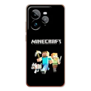 Чохол Майнкрафт на Realme GT 7Pro (AlphaPrint) Minecraft (герої Minecraft)