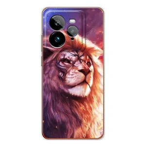Чохол з картинкою ЛЕВ для Realme GT 7Pro (VPrint) (Красочний Лев)