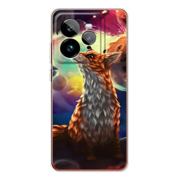Чехол с принтом «Лисица в космосе» для Realme GT 7Pro Чехол с принтом «Лисица в космосе» для Realme GT 7Pro