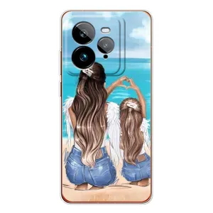 Чохол з друком для Realme GT 7Pro - (Мама з дитинкою) (AlphaPrint) (Мама з донькою)