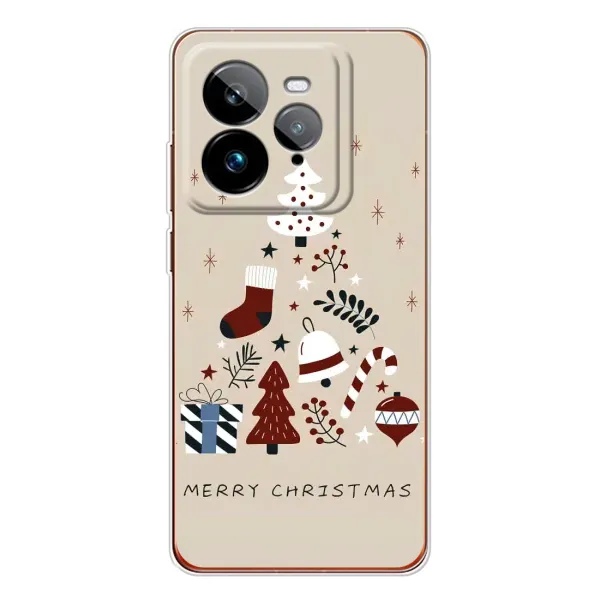 Чехол с принтом «Merry Christmas» для Realme GT 7Pro Чехол с принтом «Merry Christmas» для Realme GT 7Pro