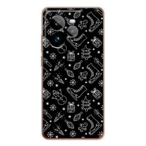 Новогодние, Праздничные Чехлы для Realme GT 7Pro - 2024 год (Новогодний фон)