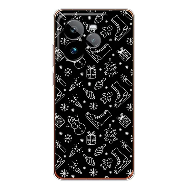 Чехол с принтом «Новогодний фон» для Realme GT 7Pro