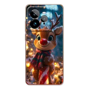 Чохол з принтом «Олень з шарфом» для Realme GT 7Pro
